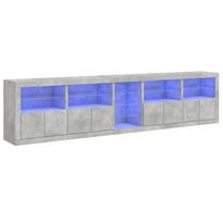 Senkki LED-valoilla, 283x37x67 cm, eri värejä (33126)