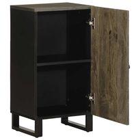 Senkki Musta 40x33x75 cm Massiivipuu Mango (17708)