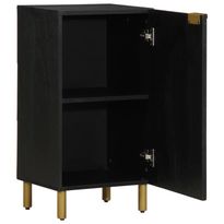 Senkki musta 40x33x75 cm tekninen puu (17672)