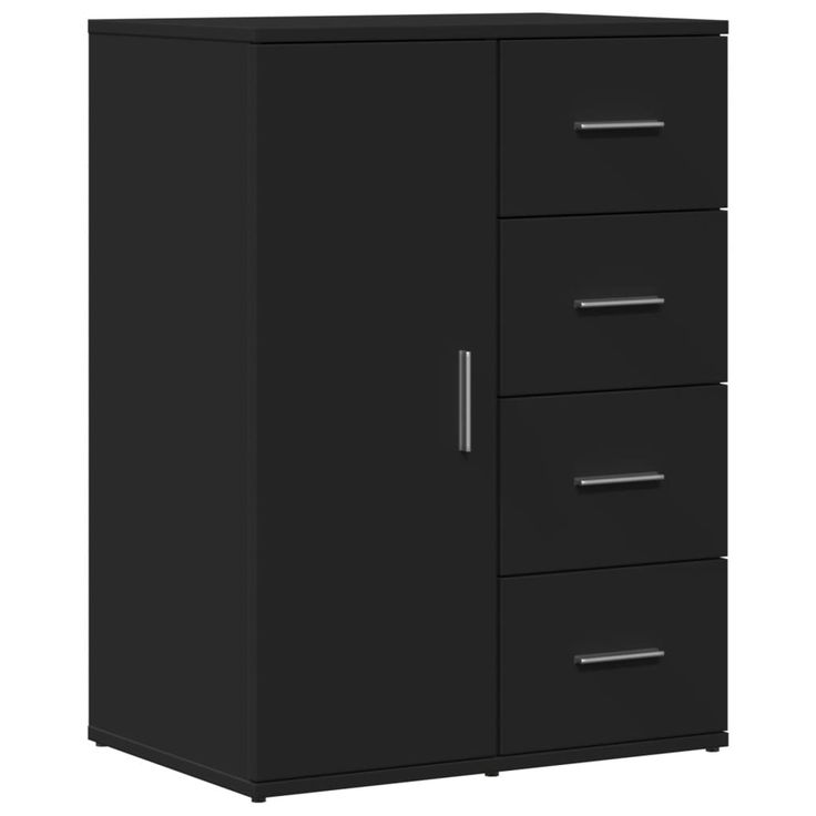 Senkki musta 59x39x80 cm tekninen puu (40535)