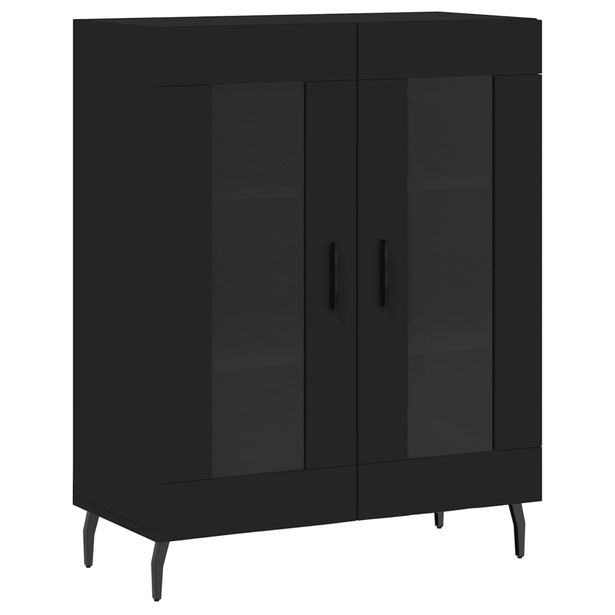 Senkki musta 69,5x34x90 cm tekninen puu (27805)