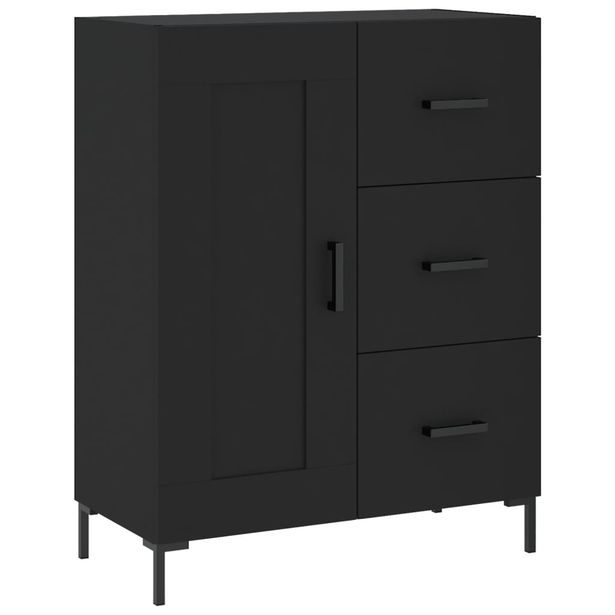 Senkki musta 69,5x34x90 cm tekninen puu (30261)