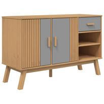 Senkki OLDEN harmaa ja ruskea 114x43x73,5 cm täysi mänty (58607)