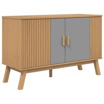 Senkki OLDEN harmaa ja ruskea 114x43x73,5 cm täysi mänty (58610)