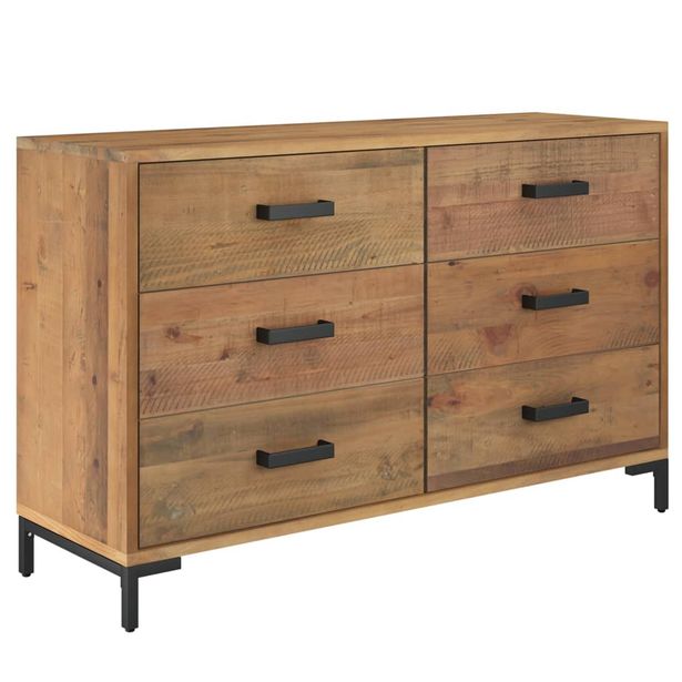 Senkki ruskea 110x35x70 cm täysi mänty (49921)
