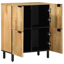 Senkki Ruskea 60x33x75 cm Massiivipuu Mango (17746)