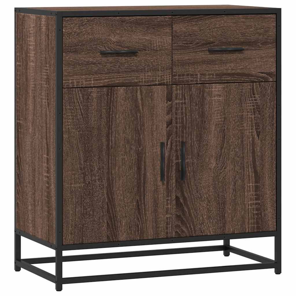 Senkki ruskea tammi 68x35x76 cm tekninen puu (48983)