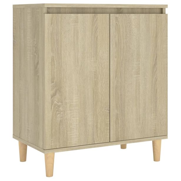 Senkki täyspuujalat Sonoma-tammi 60x35x70cm teknisestä puusta (06070)