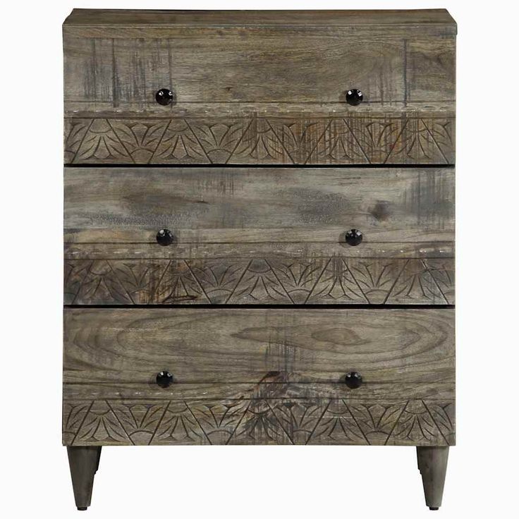 Senkki Vaaleanharmaa 60x33,5x75 cm Massiivipuu Mango (17795)