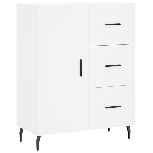 Senkki valkoinen 69,5x34x90 cm tekninen puu (27932)