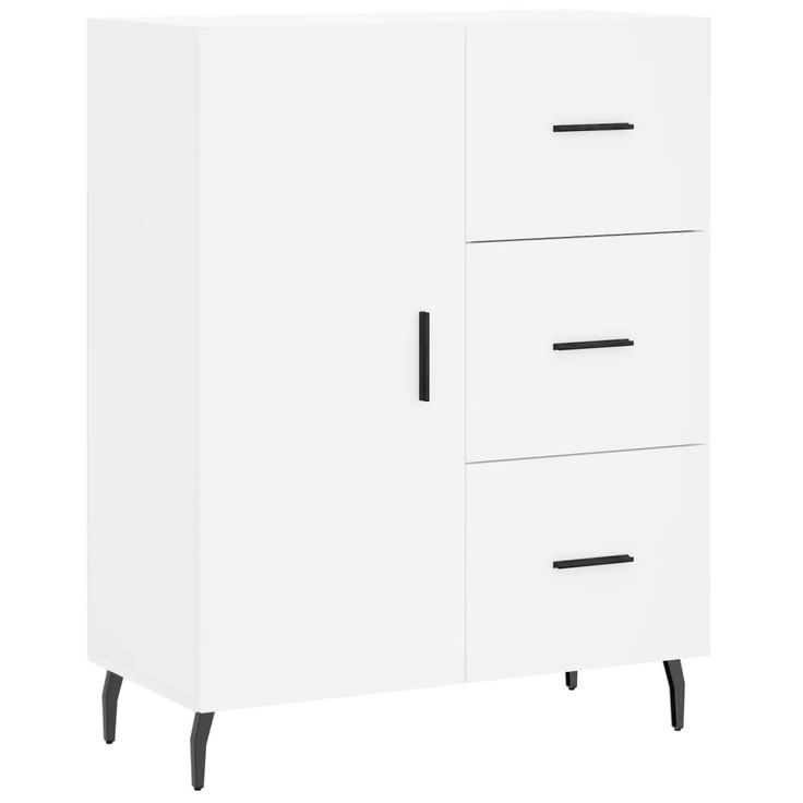 Senkki valkoinen 69,5x34x90 cm tekninen puu (27932)