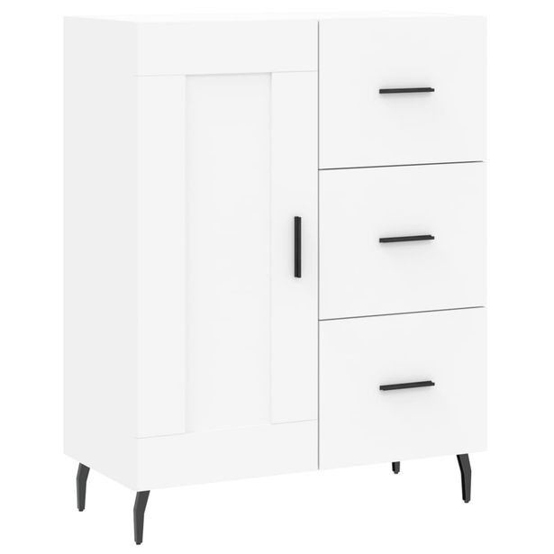 Senkki valkoinen 69,5x34x90 cm tekninen puu (30276)