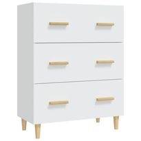 Senkki valkoinen 70x34x90 cm tekninen puu (12150), Verkkokaupan poistotuote