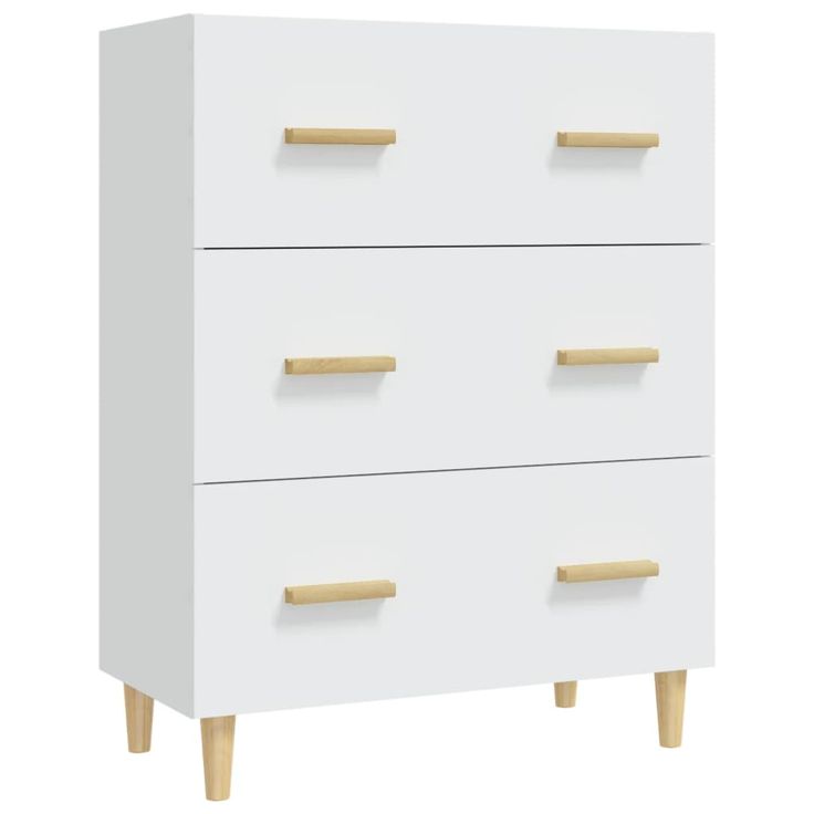 Senkki valkoinen 70x34x90 cm tekninen puu (12150)