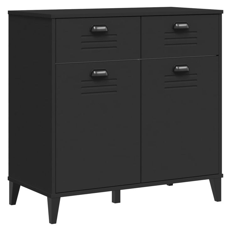 Senkki VIKEN musta 80x40x80 cm tekninen puu (74936)