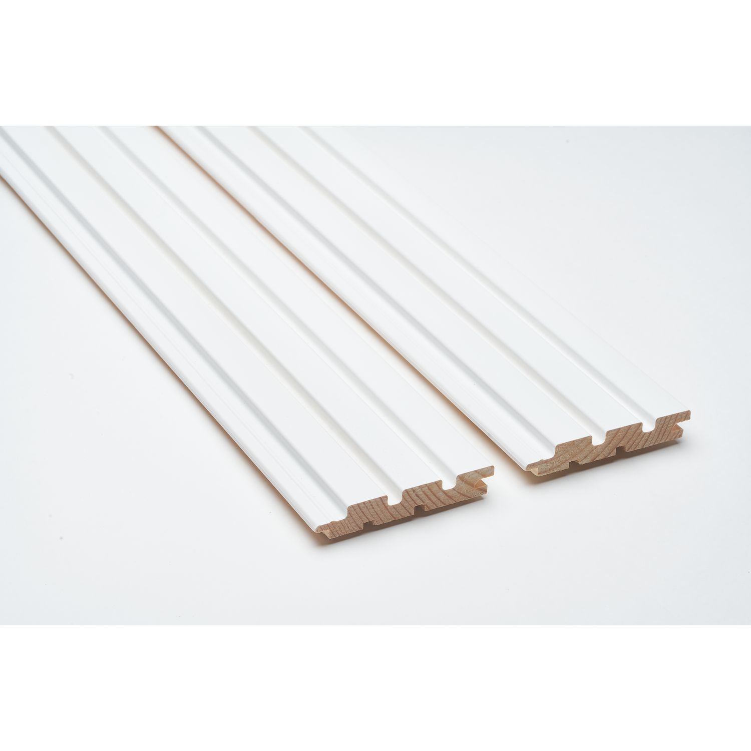 Sisustuspaneeli Siparila Puro, 15x90x2700mm, valkoinen