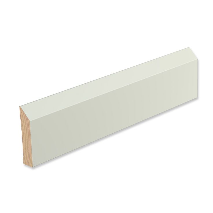 Peitelista/jalkalista Siparila Viiva 20x90x3600 mm, puhdas valkoinen