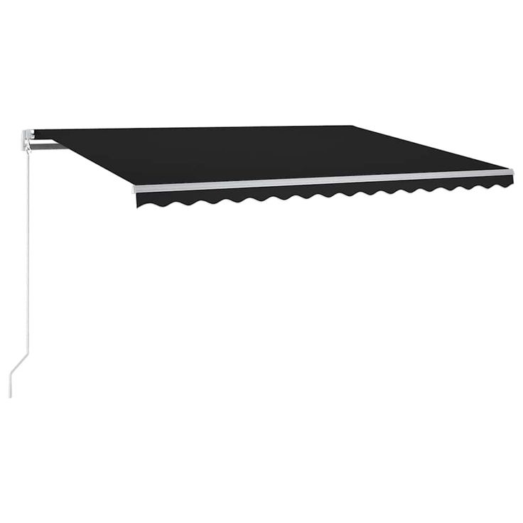 Sisäänkelattava markiisi LED/tuulisensori 350x250cm antrasiitti (68894)