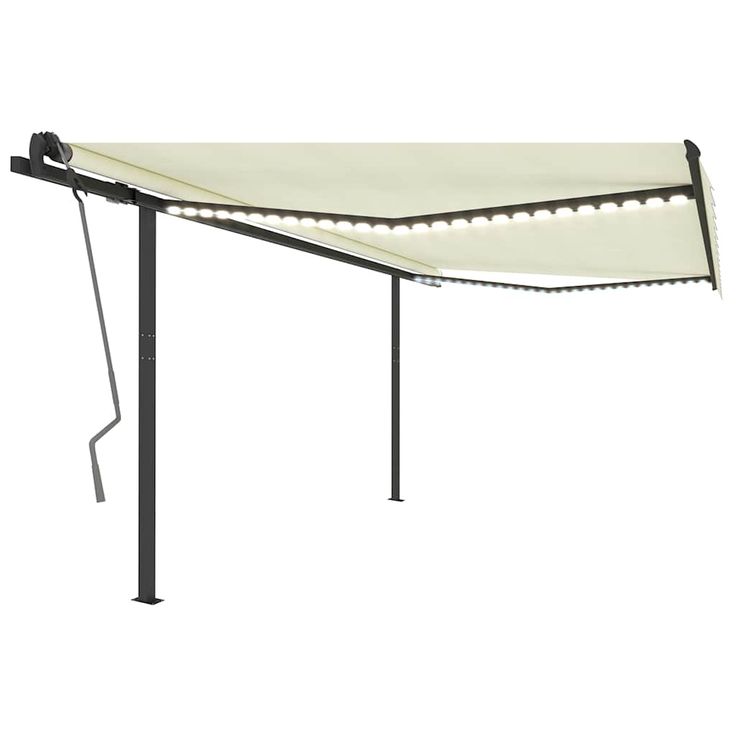 Sisäänkelattava markiisi LED/tuulisensori 4x3 m kerma (70152)