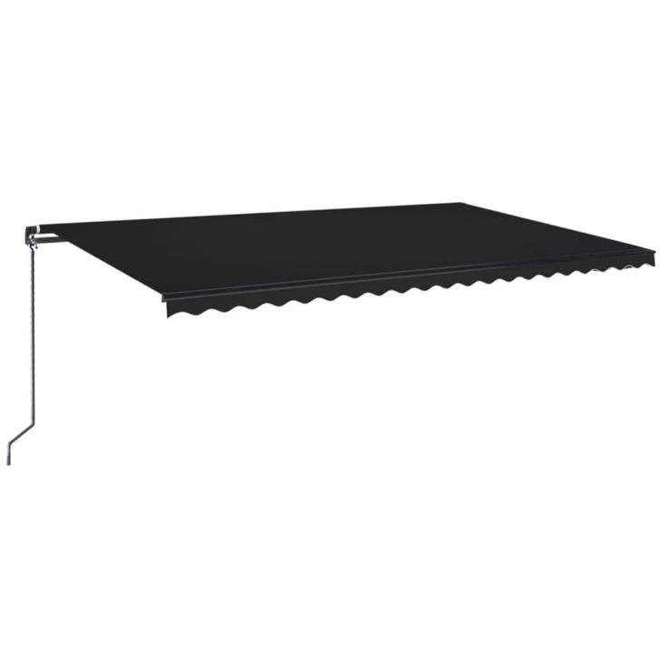 Sisäänkelattava markiisi LED-valo 500x350 cm antrasiitti (69224)