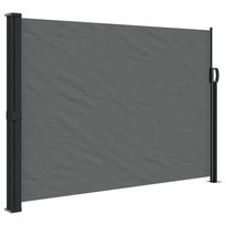 Sisäänvedettävä sivumarkiisi antrasiitti 140x500 cm (04428), Verkkokaupan poistotuote