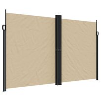 Sisäänvedettävä sivumarkiisi beige 200x600 cm (04660)