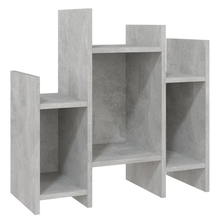Sivukaappi betoninharmaa 60x26x60 cm tekninen puu (06287)