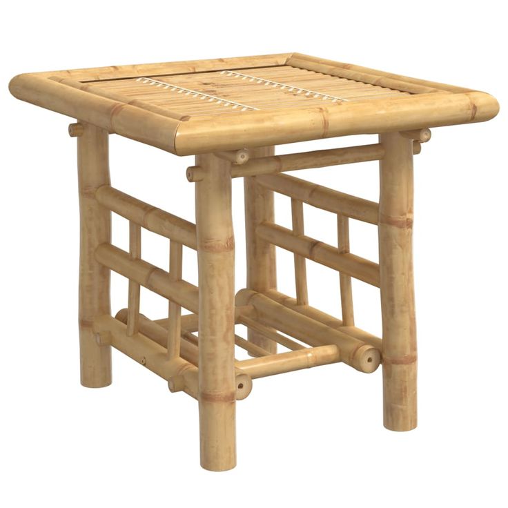 Sivupöytä 45x45x45 cm bambu (68044)