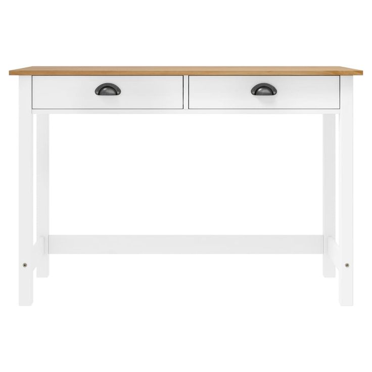 Sivupöytä Hill 2 laatikolla 110x45x74 cm täysi mänty (88994)