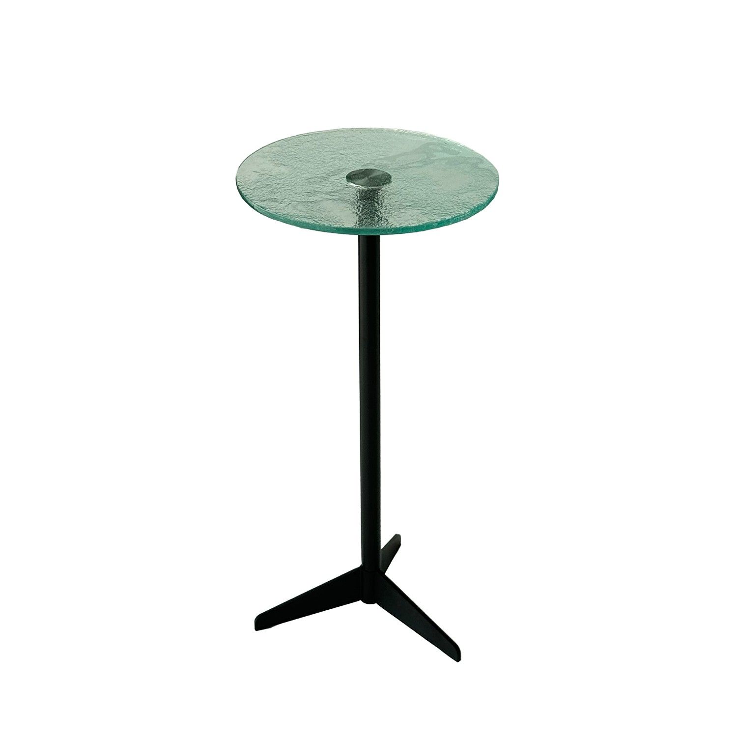 Sivupöytä Linento Furniture Solis 25, musta/lasi