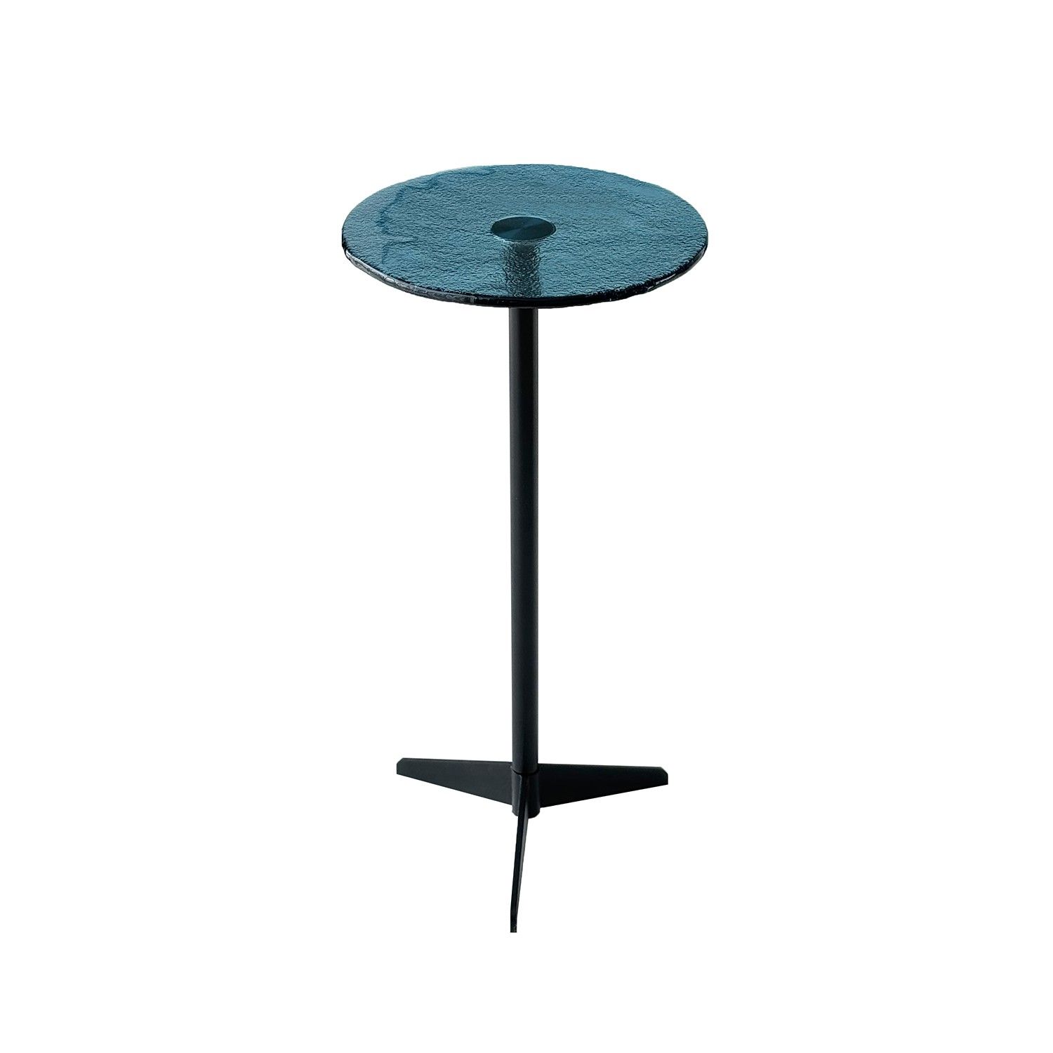 Sivupöytä Linento Furniture Solis 25, musta/sininen