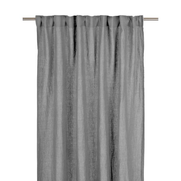 Sivuverho Svanefors Julie, 145x280cm, 2kpl/pkt, harmaa