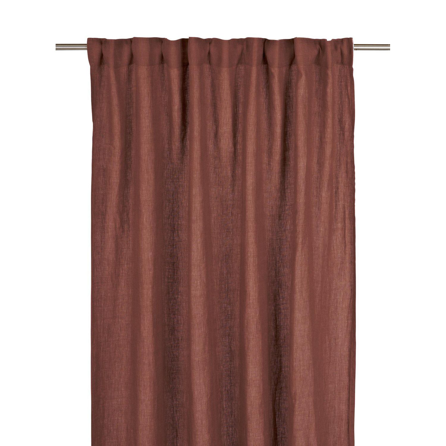 Sivuverho Svanefors Julie, 145x280cm, 2kpl/pkt, tiilenpunainen