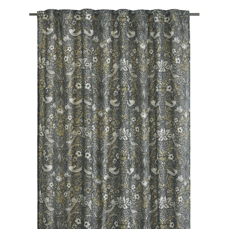 Sivuverho Svanefors Vilja, 130x250cm, 2kpl/pkt, harmaa
