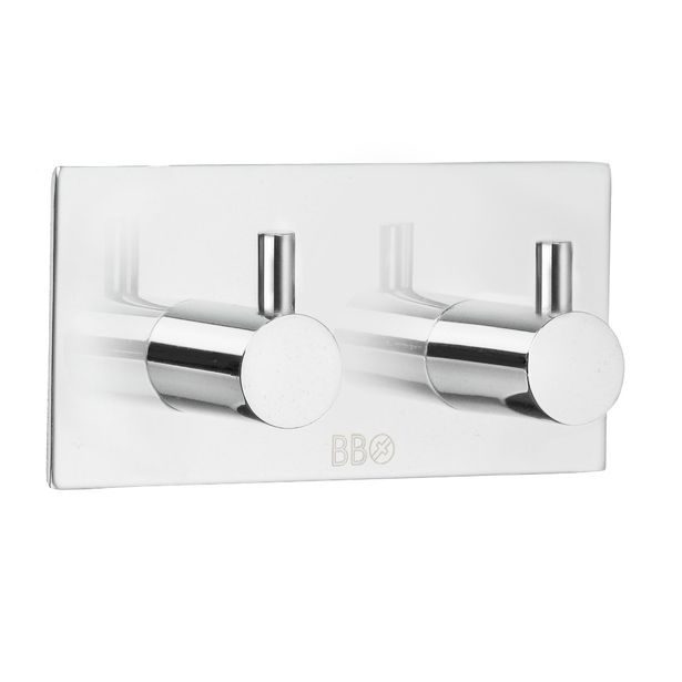 Kaksoiskoukku Beslagsboden Design 1106, tarrakiinnitteinen