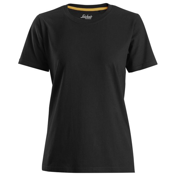 Naisten t-paita Snickers Workwear 2517, luomupuuvillaa, musta
