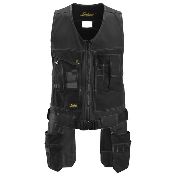 Työkaluliivi Snickers Workwear Canvas+ 4254, musta