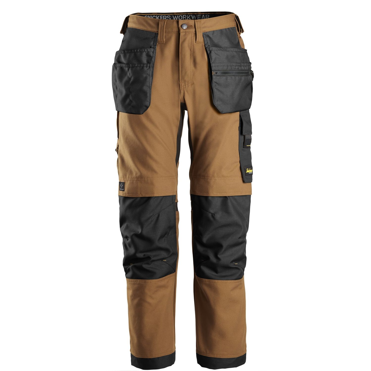 Riipputaskuhousut Snickers Canvas+ 6224, ruskea, 254