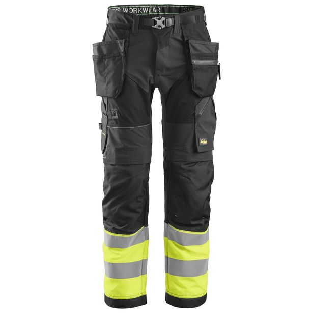 Huomiotyöhousut Snickers Workwear FlexiWork 6931 lk 1, eri värejä
