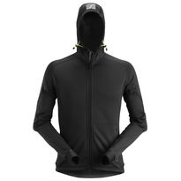 Fleecehuppari Snickers Workwear FlexiWork 8002 Polartec Power Stretch 2.0, musta