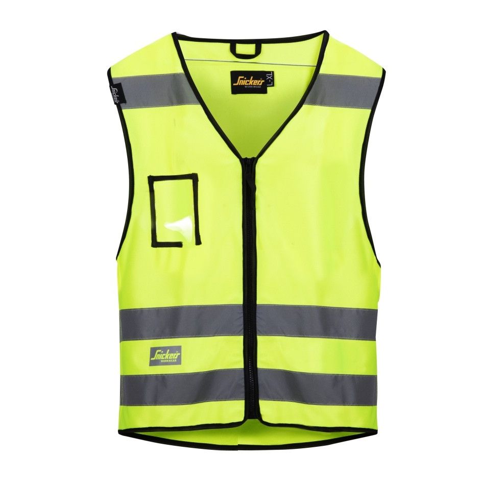 Huomioliivi Snickers Multipockets 9153 lk 2, keltainen, L/XL