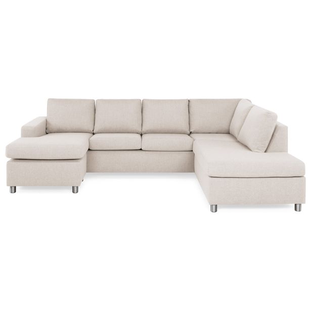 U-sohva Crazy, 4-istuttava, oikeakätinen, tupladivaanilla, large, eri värivaihtoehtoja (OULXX)