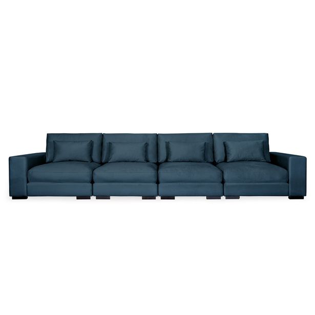 Sohva Dubai, 4-istuttava, sametti, eri värivaihtoehtoja (4SSXX)