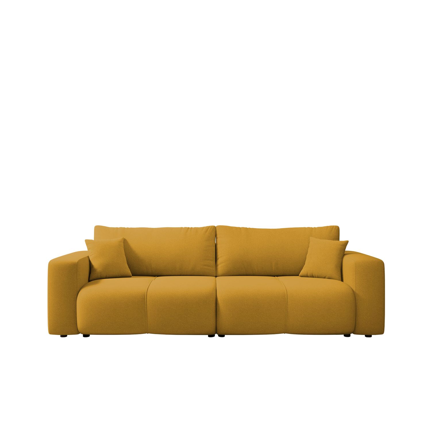 Sohva FURYN, 4-istuttava, keltainen (6515)