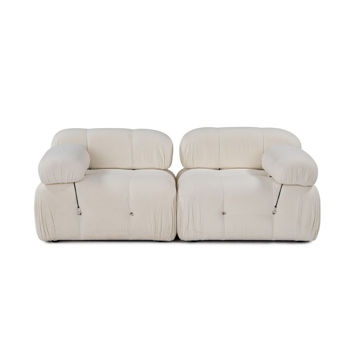 Sohva Linento Furniture Bubble, kermanvalkoinen, 2-istuttava