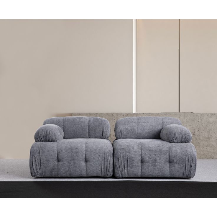 Sohva Linento Furniture Petite, harmaa, 2-istuttava