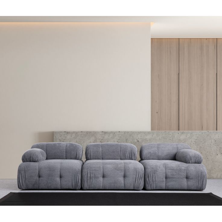 Sohva Linento Furniture Petite, harmaa, 3-istuttava