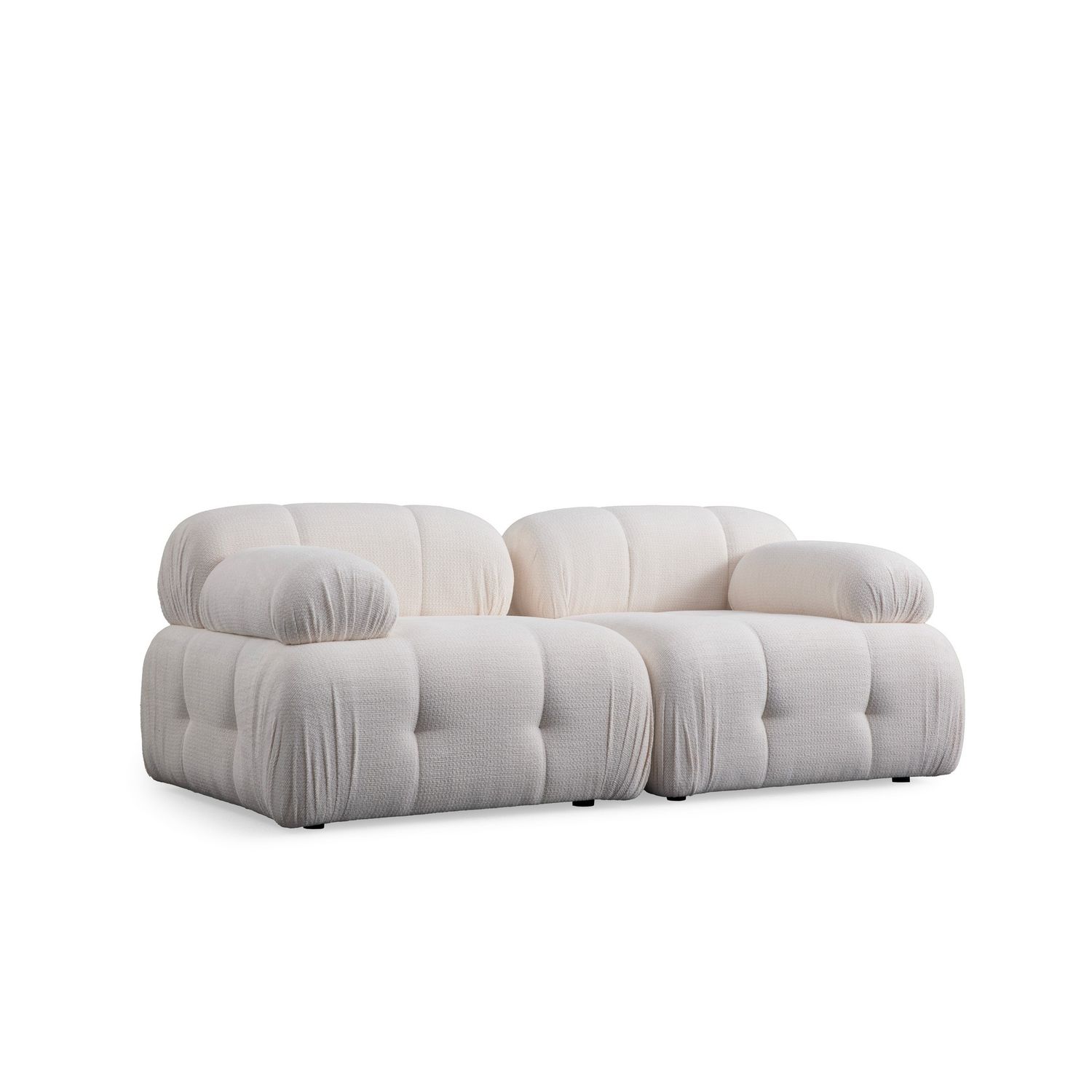 Sohva Linento Furniture Petite, valkoinen, 2-istuttava