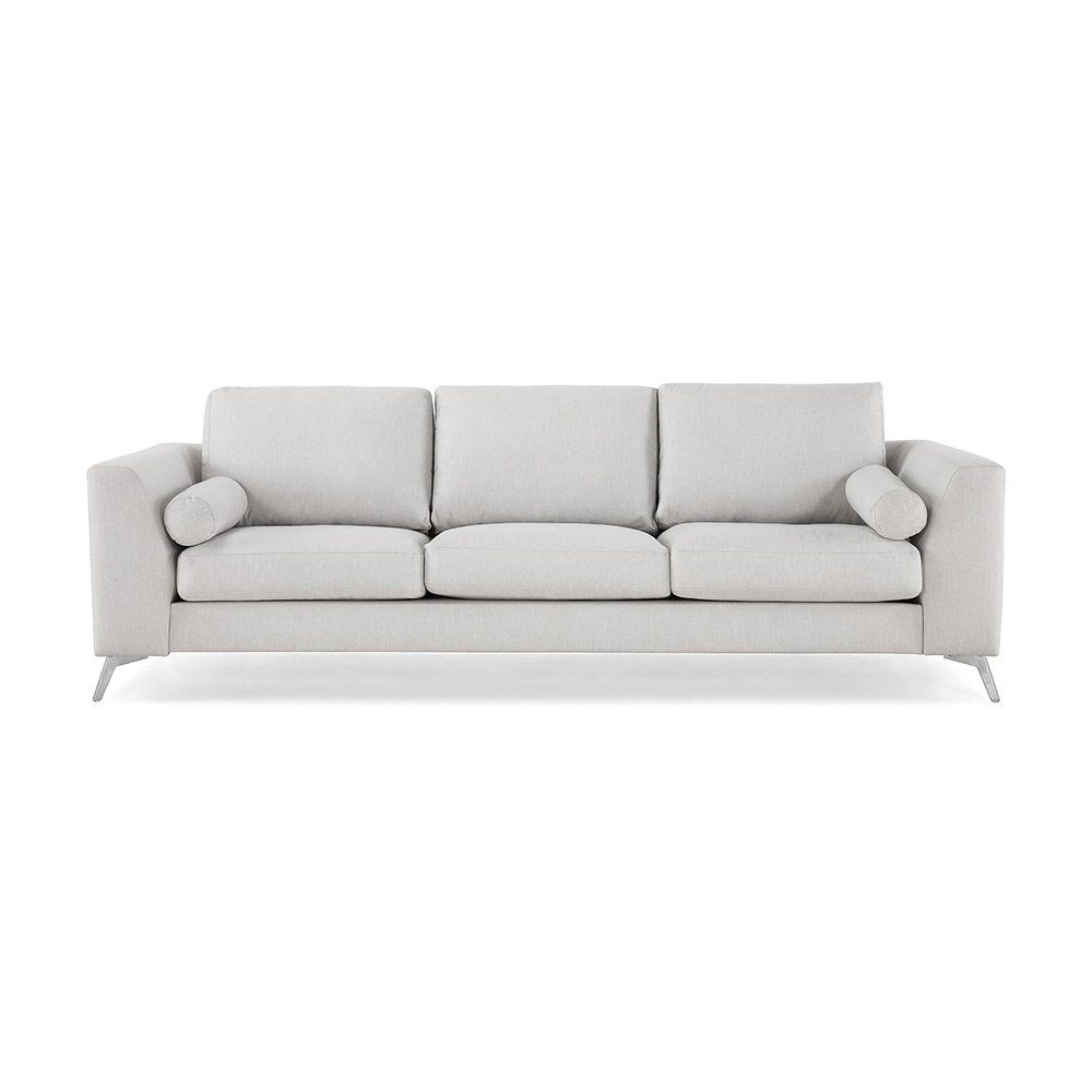 Sohva Scandinavian Choice Ocean Lyx 4-istuttava pellavanbeige/kromi jalat