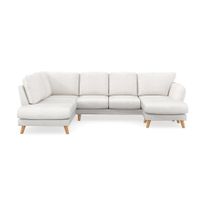 Sohvaryhmä Trend Lyx, 4-istuttava, oikeakätinen, U-muotoinen, divaanilla ja divaanituolilla, eri verhoilu-/värivaihtoehtoja (4OU2D)